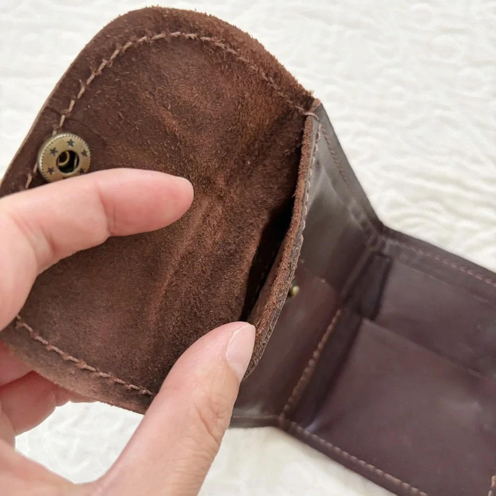 SOULcraft Goods Rustic Leather Snap Folding Wallet